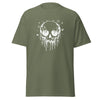 T-Shirt Classic - Melting Skull white Military Green ein Produkt von SCHIETKRAM