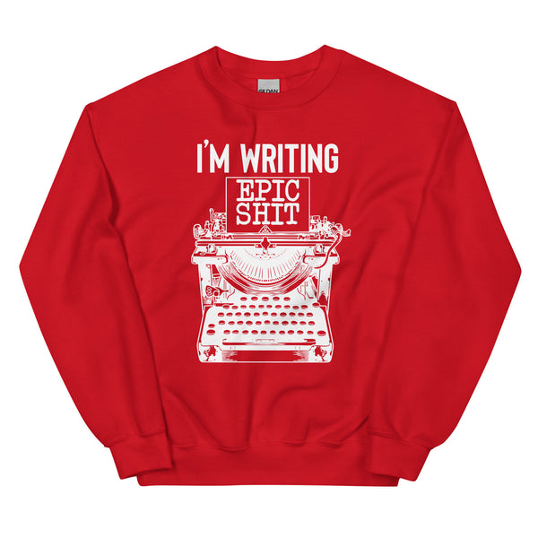 Sweatshirt - Writing Epic Shit white Red ein Produkt von SCHIETKRAM