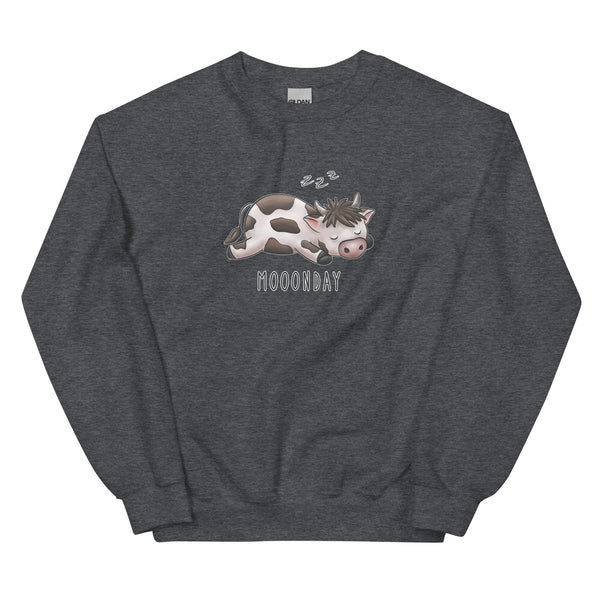 Sweatshirt - Mooonday by Wanderkraehe Dark Heather ein Produkt von SCHIETKRAM