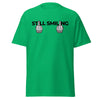 T-Shirt Classic - Still Smiling black Irish Green ein Produkt von SCHIETKRAM