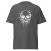 T-Shirt Classic - Melting Skull white Dark Heather ein Produkt von SCHIETKRAM
