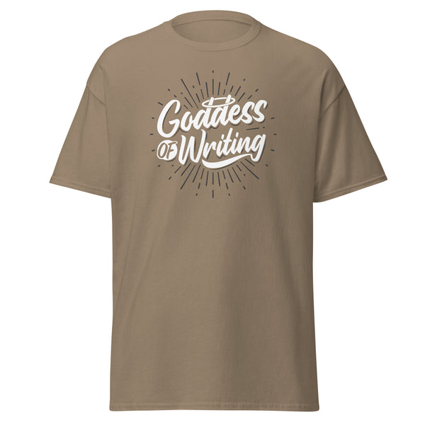 T-Shirt Classic - Goddess of Writing Brown Savana ein Produkt von SCHIETKRAM