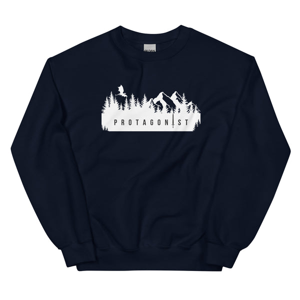 Sweatshirt - Protagonist white Navy ein Produkt von SCHIETKRAM