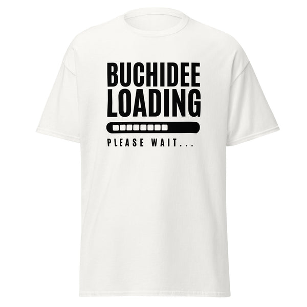 T-Shirt Classic - Buchidee Loading black White ein Produkt von SCHIETKRAM