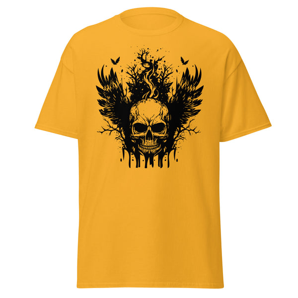 T-Shirt Classic - Angry Skull Gold ein Produkt von SCHIETKRAM