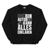 Sweatshirt - Ich kann alles erklären white Schwarz ein Produkt von SCHIETKRAM
