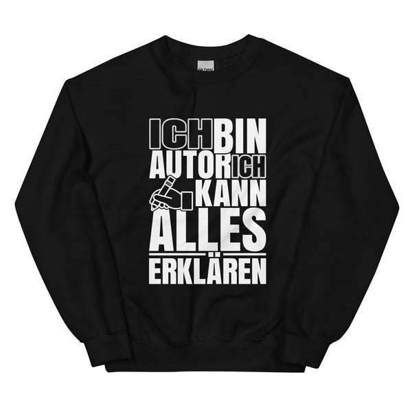 Sweatshirt - Ich kann alles erklären white Schwarz ein Produkt von SCHIETKRAM