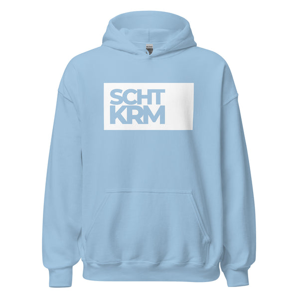 Hoodie Classic - SCHTKRM white Light Blue ein Produkt von SCHIETKRAM