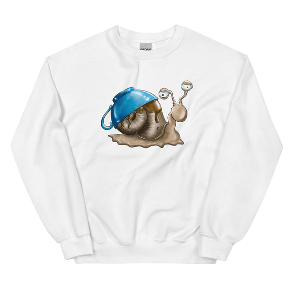 Sweatshirt - Schnegge by Wanderkraehe White ein Produkt von SCHIETKRAM
