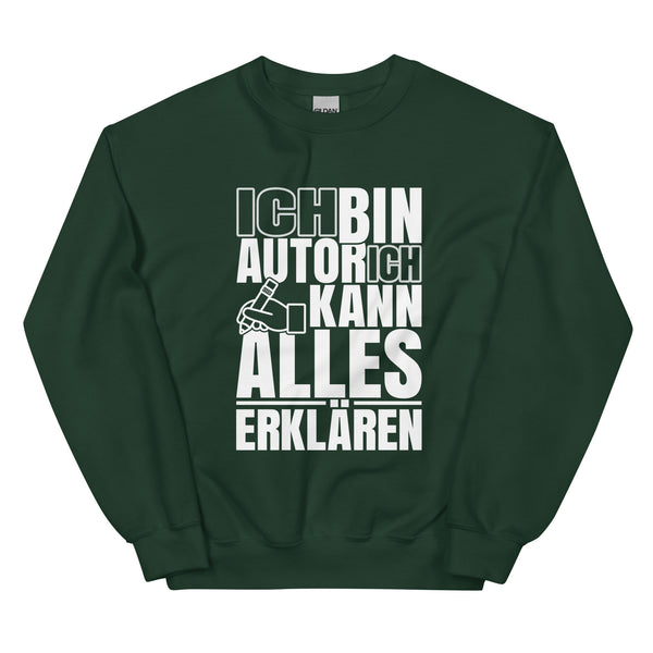 Sweatshirt - Ich kann alles erklären white Forest Green ein Produkt von SCHIETKRAM