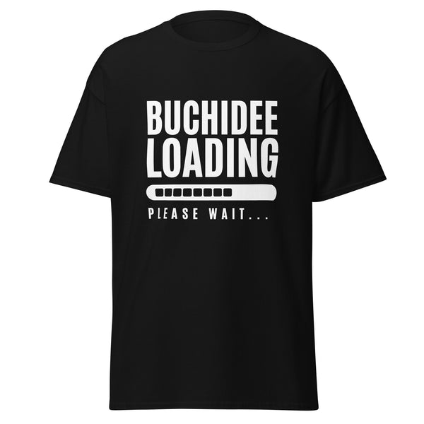 T-Shirt Classic - Buchidee Loading white Schwarz ein Produkt von SCHIETKRAM
