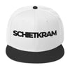 Snapback Hat - SCHIETKRAM 3D black Black White White ein Produkt von SCHIETKRAM