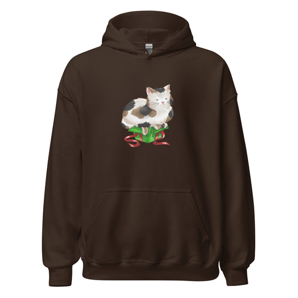 Hoodie Classic - Weihnachts-Katze Geschenk by Wanderkraehe Dark Chocolate ein Produkt von SCHIETKRAM