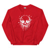 Sweatshirt - Melting Skull white Red ein Produkt von SCHIETKRAM