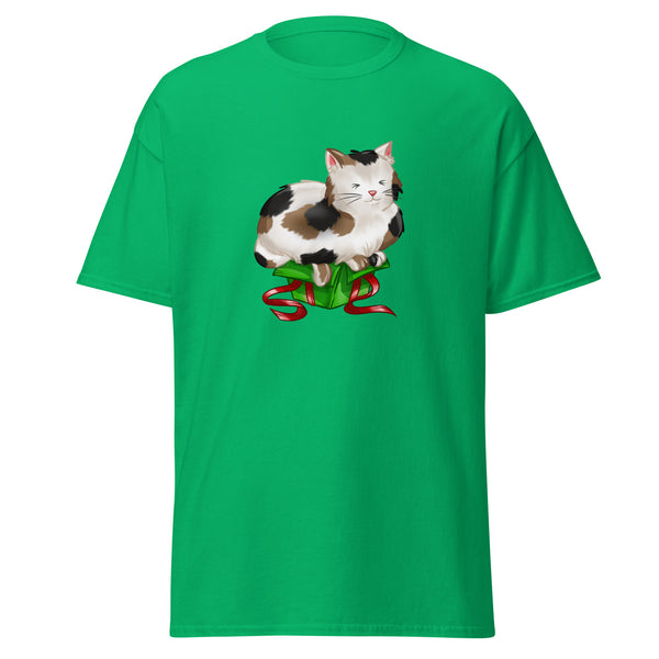 T-Shirt Classic - Weihnachts-Katze Geschenk by Wanderkraehe Irish Green ein Produkt von SCHIETKRAM