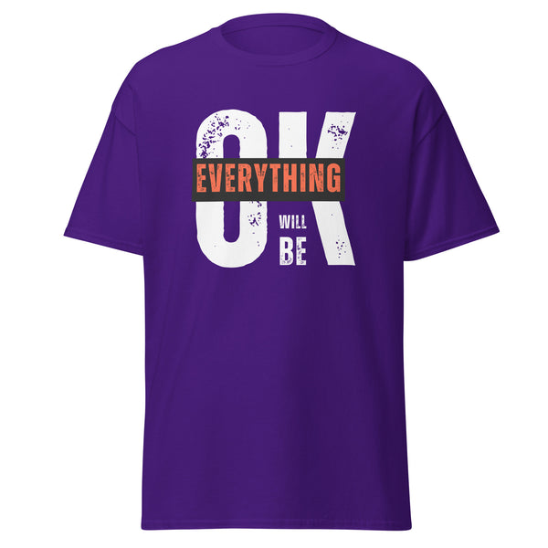 T-Shirt Classic - Everything will be OK Purple ein Produkt von SCHIETKRAM