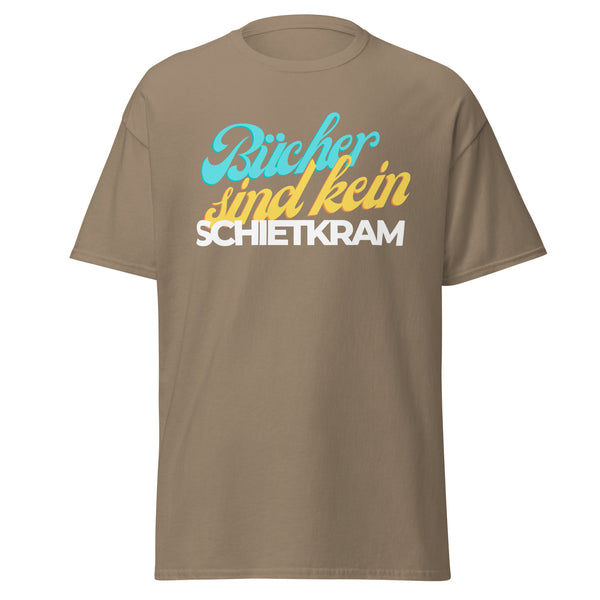 T-Shirt Classic - Bücher sind kein Schietkram white Brown Savana ein Produkt von SCHIETKRAM
