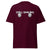 T-Shirt Classic - Still Smiling white Maroon ein Produkt von SCHIETKRAM