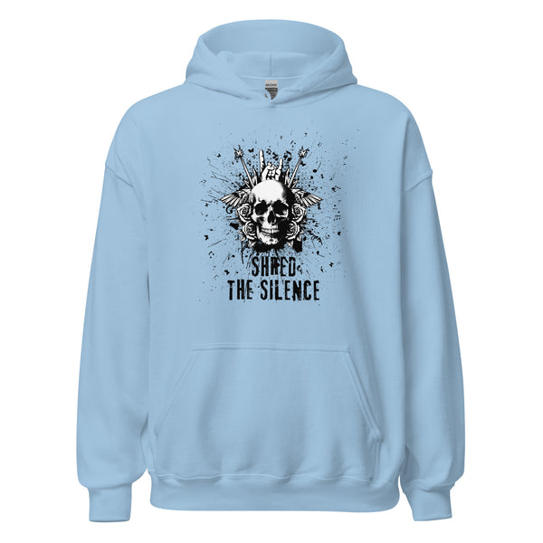 Hoodie Classic - Shred the Silence Light Blue ein Produkt von SCHIETKRAM
