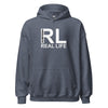Hoodie Classic - Real Life white Heather Sport Dark Navy ein Produkt von SCHIETKRAM