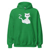 Hoodie Classic - Ghost Cat by Wanderkraehe Irish Green ein Produkt von SCHIETKRAM