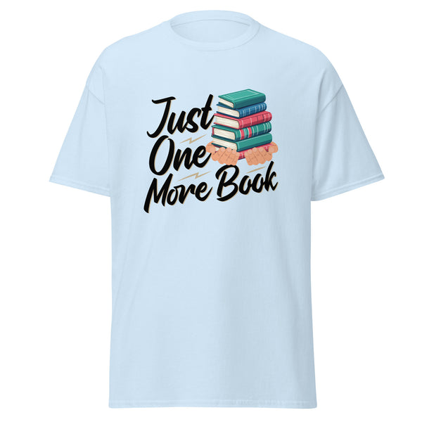 T-Shirt Classic - Just one more Book Light Blue ein Produkt von SCHIETKRAM