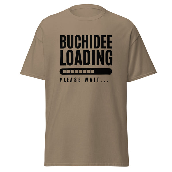 T-Shirt Classic - Buchidee Loading black Brown Savana ein Produkt von SCHIETKRAM
