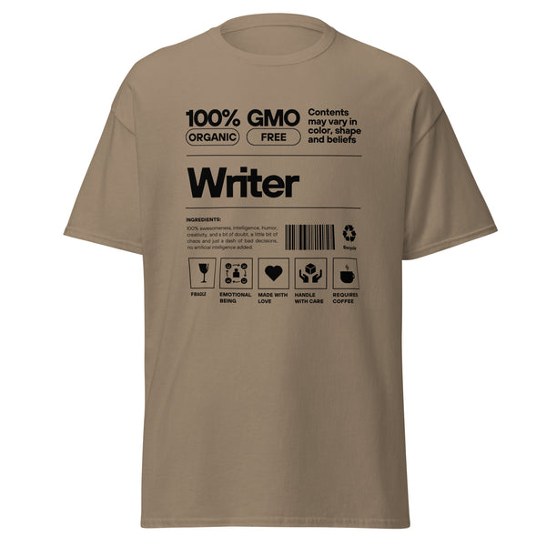 T-Shirt Classic - Writer black Brown Savana ein Produkt von SCHIETKRAM