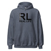 Hoodie Classic - Real Life black Heather Sport Dark Navy ein Produkt von SCHIETKRAM