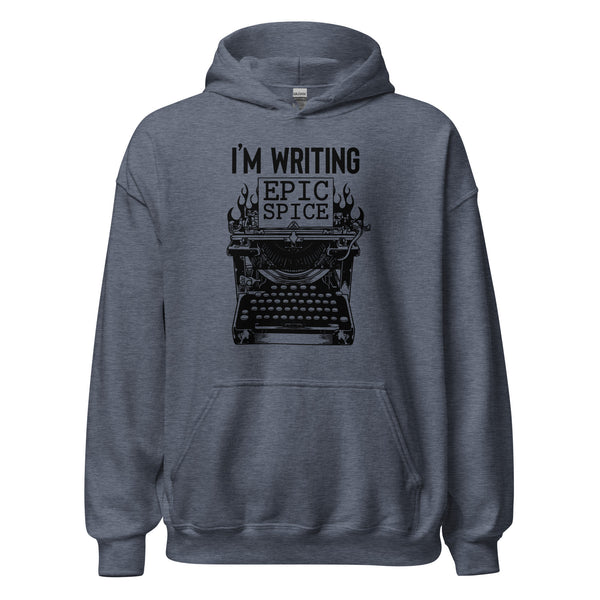 Hoodie Classic - I'm writing epic spice black Heather Sport Dark Navy ein Produkt von SCHIETKRAM