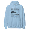 Hoodie Classic - Writer black Light Blue ein Produkt von SCHIETKRAM