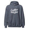 Hoodie Classic - Goddess of Writing white Heather Sport Dark Navy ein Produkt von SCHIETKRAM