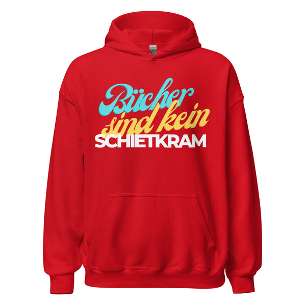 Hoodie Classic - Bücher sind kein Schietkram white Red ein Produkt von SCHIETKRAM