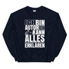 Sweatshirt - Ich kann alles erklären white Navy ein Produkt von SCHIETKRAM