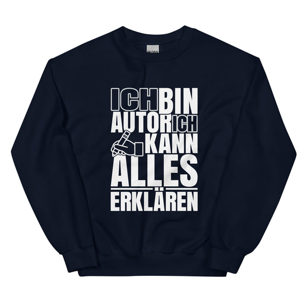 Sweatshirt - Ich kann alles erklären white Navy ein Produkt von SCHIETKRAM