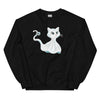 Sweatshirt - Ghost Cat by Wanderkraehe Schwarz ein Produkt von SCHIETKRAM