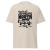 T-Shirt Classic - Anything worth having black Natural ein Produkt von SCHIETKRAM