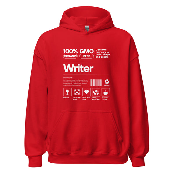 Hoodie Classic - Writer white Red ein Produkt von SCHIETKRAM