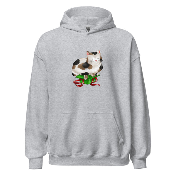 Hoodie Classic - Weihnachts-Katze Geschenk by Wanderkraehe Sport Grey ein Produkt von SCHIETKRAM