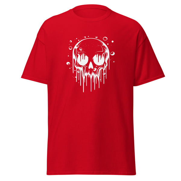 T-Shirt Classic - Melting Skull white Red ein Produkt von SCHIETKRAM