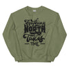 Sweatshirt - Anything Worth Having black Military Green ein Produkt von SCHIETKRAM