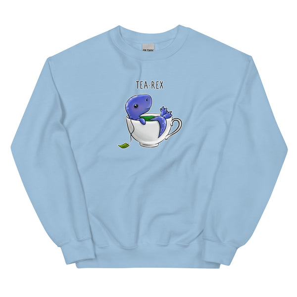 Sweatshirt - Dino by Wanderkraehe Light Blue ein Produkt von SCHIETKRAM