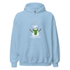 Hoodie Classic - Weihnachts-Katze Schnee by Wanderkraehe Light Blue ein Produkt von SCHIETKRAM