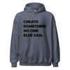 Hoodie Classic - Create something no one else can black Heather Sport Dark Navy ein Produkt von SCHIETKRAM
