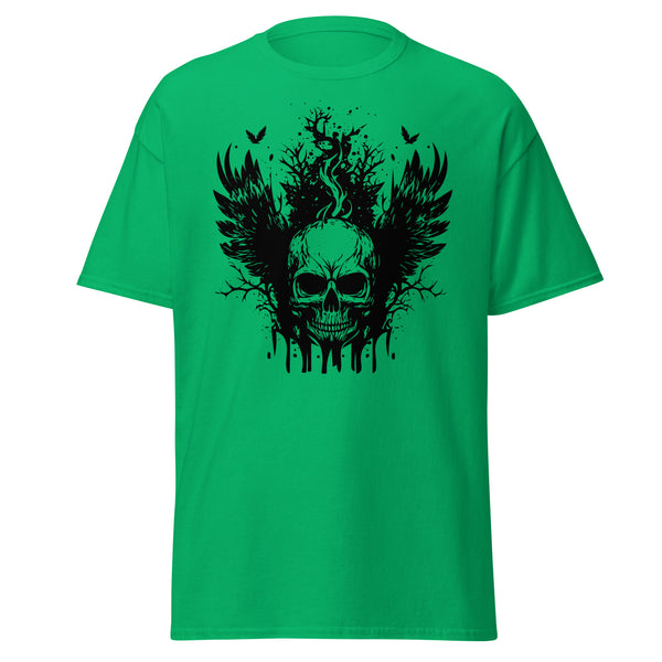 T-Shirt Classic - Angry Skull Irish Green ein Produkt von SCHIETKRAM