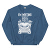 Sweatshirt - Writing Epic Shit white Indigo Blue ein Produkt von SCHIETKRAM
