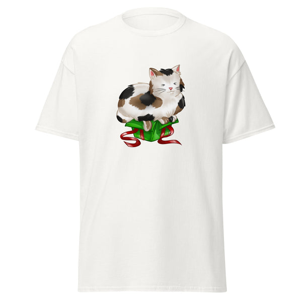 T-Shirt Classic - Weihnachts-Katze Geschenk by Wanderkraehe White ein Produkt von SCHIETKRAM
