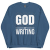 Sweatshirt - God of Writing Indigo Blue ein Produkt von SCHIETKRAM