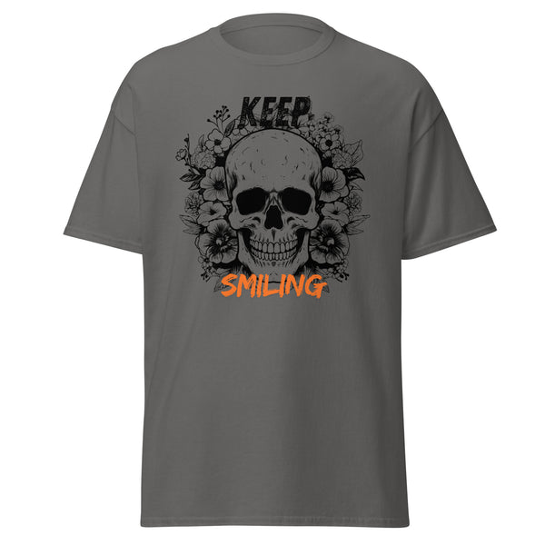 T-Shirt Classic - Keep Smiling Charcoal ein Produkt von SCHIETKRAM