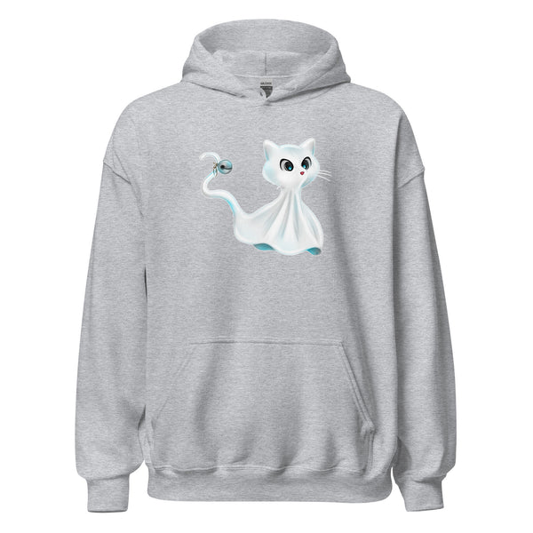 Hoodie Classic - Ghost Cat by Wanderkraehe Sport Grey ein Produkt von SCHIETKRAM